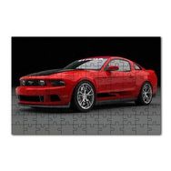 Cakapuzzle Kırmızı Ford Mustang 2010 120 Parça Ahşap Puzzle