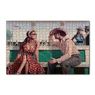 Cakapuzzle Kırmızı Puantiyeli Elbiseli Kız ve Aşığı 120 Parça Ahşap Puzzle