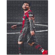 Cakapuzzle Kırmızı Siyah Barcelona Formalı Messi Mdf 255 Parça Puzzle