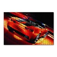 Cakapuzzle Kırmızı Spor Otomobil 120 Parça Ahşap Puzzle