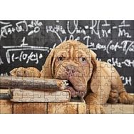 Cakapuzzle Kitapları Dişleyen Kahverengi Sharpy Yavrusu 120 Parça Ahşap Puzzle