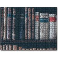 Cakapuzzle Kitaplıkta Deri Kaplı Kitap Görseli Mdf 500 Parça Puzzle