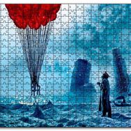 Cakapuzzle Kıyamet Sonrası Romantik Kırmızı Balonlar Mdf 1000 Parça Puzzle