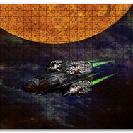 Cakapuzzle Kızıl Gezegen ve Uzay Gemisi Mdf 120 Parça Puzzle