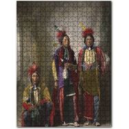 Cakapuzzle Kızılderililer Renklendirilmiş Fotoğraf Ahşap 255 Parça Puzzle