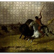 Cakapuzzle Kızılderililerin Buffalo Avı Mdf 500 Parça Puzzle