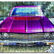 Cakapuzzle Klasik Chevrolet Chevelle Görseli Ahşap 1000 Parça Puzzle