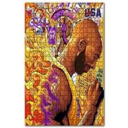 Cakapuzzle Kobe Bryant Kara Mamba Dijital Çizim 120 Parça Puzzle