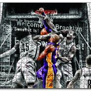 Cakapuzzle Kobe Bryant Mücadele Mdf 120 Parça Puzzle