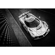 Cakapuzzle Koenigsegg Jesko Siyah Beyaz Mdf 120 Parça Puzzle