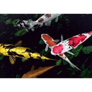 Cakapuzzle Koi Balıkları Yukarıdan Görünüm 120 Parça Ahşap Puzzle