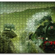 Cakapuzzle Kömürlü Tiren Doğa Gergedan Ahşap 255 Parça Puzzle