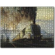 Cakapuzzle Kömürlü Tirenler İstasyon Kirli Hava Görseli Mdf 1000 Parça Puzzle