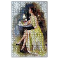 Cakapuzzle Konstantin Razumov Rus Ressam Kadın Şarap Ahşap 255 Parça Puzzle
