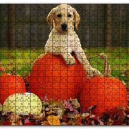 Cakapuzzle Köpek Kabaklar Mdf 120 Parça Puzzle