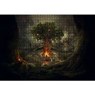 Cakapuzzle Korkunç Ağaç ve Yalnız Adam 255 Parça Puzzle