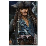 Cakapuzzle Korsan Kıyafetli Jack Sparrow Görseli Ahşap 255 Parça Puzzle