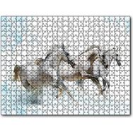 Cakapuzzle Koşan Beyaz Üç Beyaz Atlar 500 Parça Puzzle