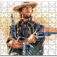 Cakapuzzle Kovboy Clint Eastwood Sanat Görsel Mdf 500 Parça Puzzle
