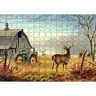 Cakapuzzle Köy Evi Traktör ve Geyikler 120 Parça Ahşap Puzzle