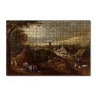 Cakapuzzle Köy Yaşamı ve Köylüler Yağlıboya 255 Parça Puzzle