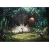 Cakapuzzle Koyu Orman ve Sevimli Dev Kedicik 255 Parça Puzzle