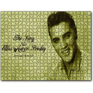 Cakapuzzle Kral Elvis Aaron Presley Sepya Portre Mdf 1000 Parça Puzzle