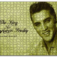 Cakapuzzle Kral Elvis Aaron Presley Sepya Portre Mdf 120 Parça Puzzle