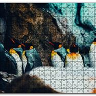 Cakapuzzle Kral Penguenleri Mdf 500 Parça Puzzle