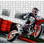 Cakapuzzle Kros Motor Yarışı Mdf 120 Parça Puzzle