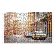 Cakapuzzle Kübada Eski Binalar ve Klasik Arabalar 120 Parça Ahşap Puzzle