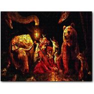Cakapuzzle Küçük Kız Duygusal Hayvanlar 1000 Parça Puzzle