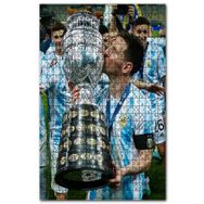 Cakapuzzle Kupa Amerika 2021 Messi Kupa Sevinci Ahşap 500 Parça Puzzle