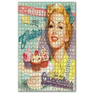 Cakapuzzle Kupa Kek İkramı Afişi Görseli Ahşap 1000 Parça Puzzle