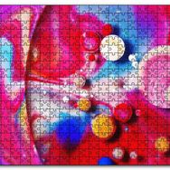 Cakapuzzle Küreler Hücreler ve Renk Topları Mdf 500 Parça Puzzle