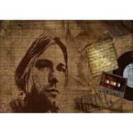 Cakapuzzle Kurt Cobain ve Şarkı Sözleri 120 Parça Ahşap Puzzle