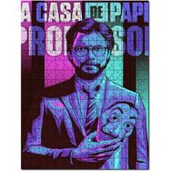 Cakapuzzle La Casa De Papel Profesör ve Maskesi Mdf 1000 Parça Puzzle