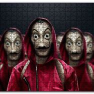 Cakapuzzle La Casa De Papel Tüm Karakterler Dali Maskeli Mdf 1000 Parça Puzzle