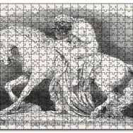 Cakapuzzle Lady Godiva Taş Heykel Mdf 120 Parça Puzzle