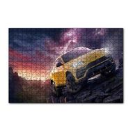 Cakapuzzle Lamborghini Urus Mor Gökler ve Şimşekler 120 Parça Ahşap Puzzle