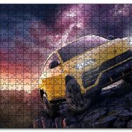 Cakapuzzle Lamborghini Urus Mor Gökler ve Şimşekler Mdf 1000 Parça Puzzle