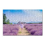 Cakapuzzle Lavanta Tarlaları Arasındaki Kız 120 Parça Ahşap Puzzle