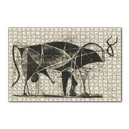 Cakapuzzle Le Taureau The Bull 1945 by Pablo Picasso 120 Parça Ahşap Puzzle