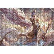 Cakapuzzle League Of Legends Kadın Savaşçı ve Ak Ejderhası Mdf 1000 Parça Puzzle