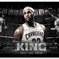 Cakapuzzle Lebron James Cleveland Cavaliers Kral Mdf 120 Parça Puzzle