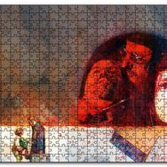 Cakapuzzle Leon Mathilda Suluboya Efektli Sahneler Mdf 120 Parça Puzzle