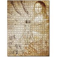 Cakapuzzle Leonardo Da Vinci Çizimleri ve Mona Lisa Ahşap 1000 Parça Puzzle