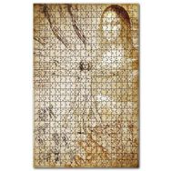 Cakapuzzle Leonardo Da Vinci Çizimleri ve Mona Lisa Ahşap 255 Parça Puzzle