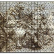 Cakapuzzle Leonardo Da Vinci Savaş Sahnesi Mdf 120 Parça Puzzle