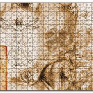 Cakapuzzle Leonardo Da Vinci ve Eserleri Mdf 1000 Parça Puzzle